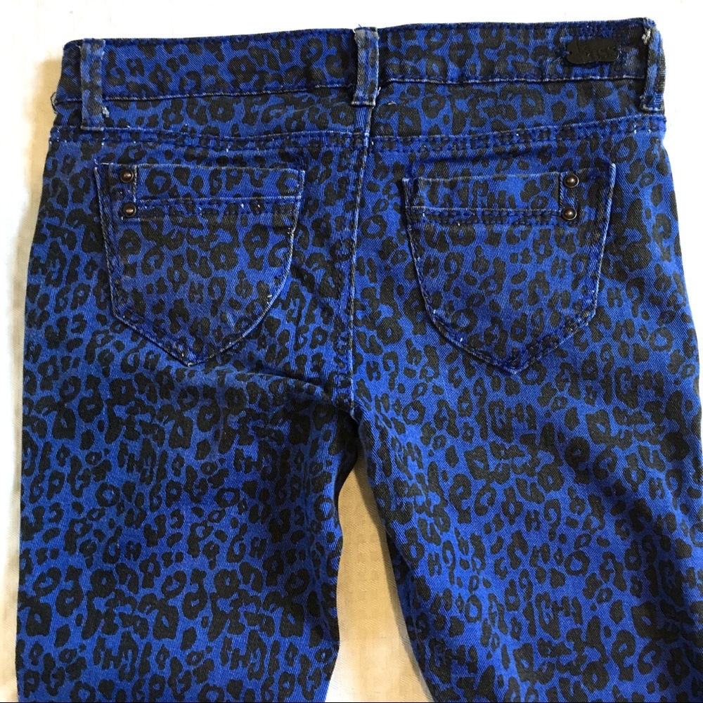 1st Kiss Blue Black Stretch Denim Jeans Sz4